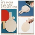 thumbnail image 3 of MRLESS 6-Pack Sports Table Tennis Paddles Blank Wooden Rackets for DIY Projects Unpainted with Grips for Crafting and Table Tennis Games, 3 of 9