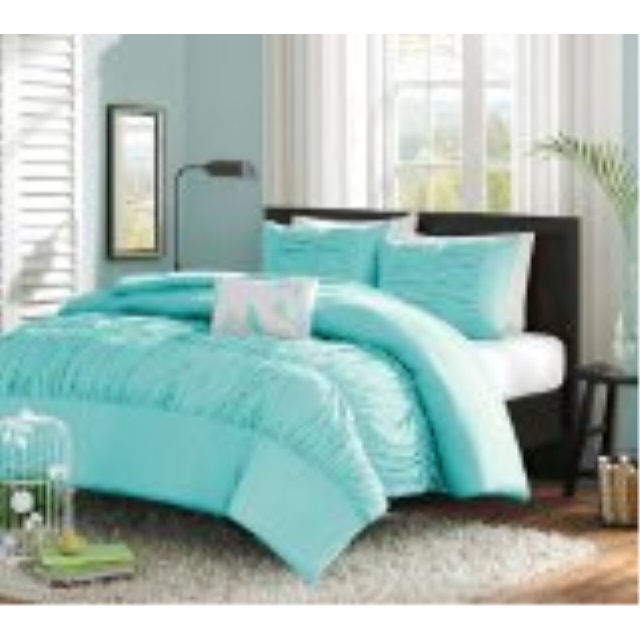 aqua girls bedding