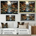 thumbnail image 4 of Designart "Lotus Lantern China Art painting II" Chinese Floater Framed Wall Art Living Room, 4 of 7