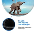 thumbnail image 5 of Disketp Elephant Giraffe Overcomes Fear By Walking On High Rope Small Mouse Pad 7.9x7.9 Inches,Washable Round Mousepad For Office Laptop Computer,Non-Slip Rubber Base Mouse Pads For Wireless Mouse, 5 of 9