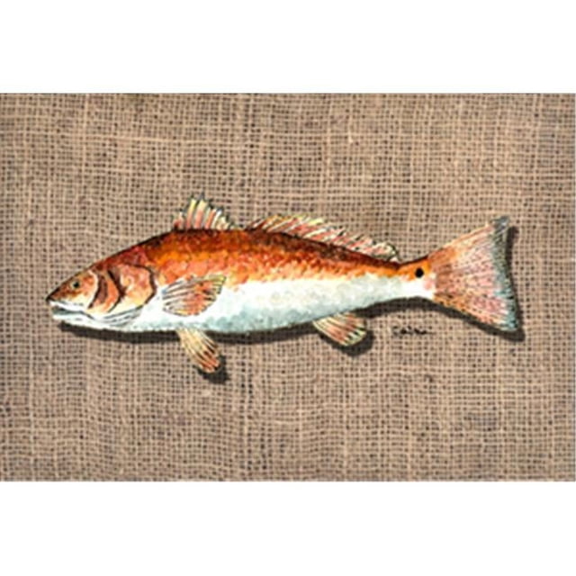 Carolines Treasures 8736PILLOWCASE Tissu Anti-Humidité Poisson Rouge Taie d'Oreiller Standard - 20 x 30 Po.