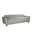thumbnail image 5 of Sealy TruFit Klein Queen Dropback Sofa Bed Convertible with Additional Storage in Beige with Solid Wood Legs in Espresso, 5 of 17