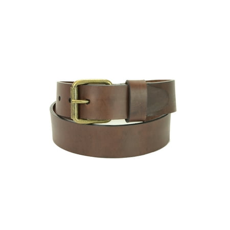 Montauk Leather Club men’s casual leather belt assembled in Long Island,
