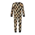 thumbnail image 5 of Halloween Pajamas, Halloween Matching Family Pajamas Beige Ghost Print Long Sleeve 2Pcs Pj Set Soft Sleepwear Nightwear Loungewear Holiday Party Costume Fun Festive Stylish Spooky Season for Family, 5 of 6
