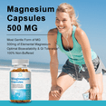 thumbnail image 3 of Magnesium Capsules 500 mg - Magnesium Supplement with Magnesium Glycinate - Natural Sleep Support-Supports Heart & Nervous System -120 Capsules, 3 of 7