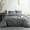 Gray, variant on Qookiee Duvet Cover Set Tufted Bedding Duvet Covers Soft Washed Microfiber Duvet Cover Queen Size 3 Piece Embroidery Duvet Cover with Zipper Closure(White, Queen)