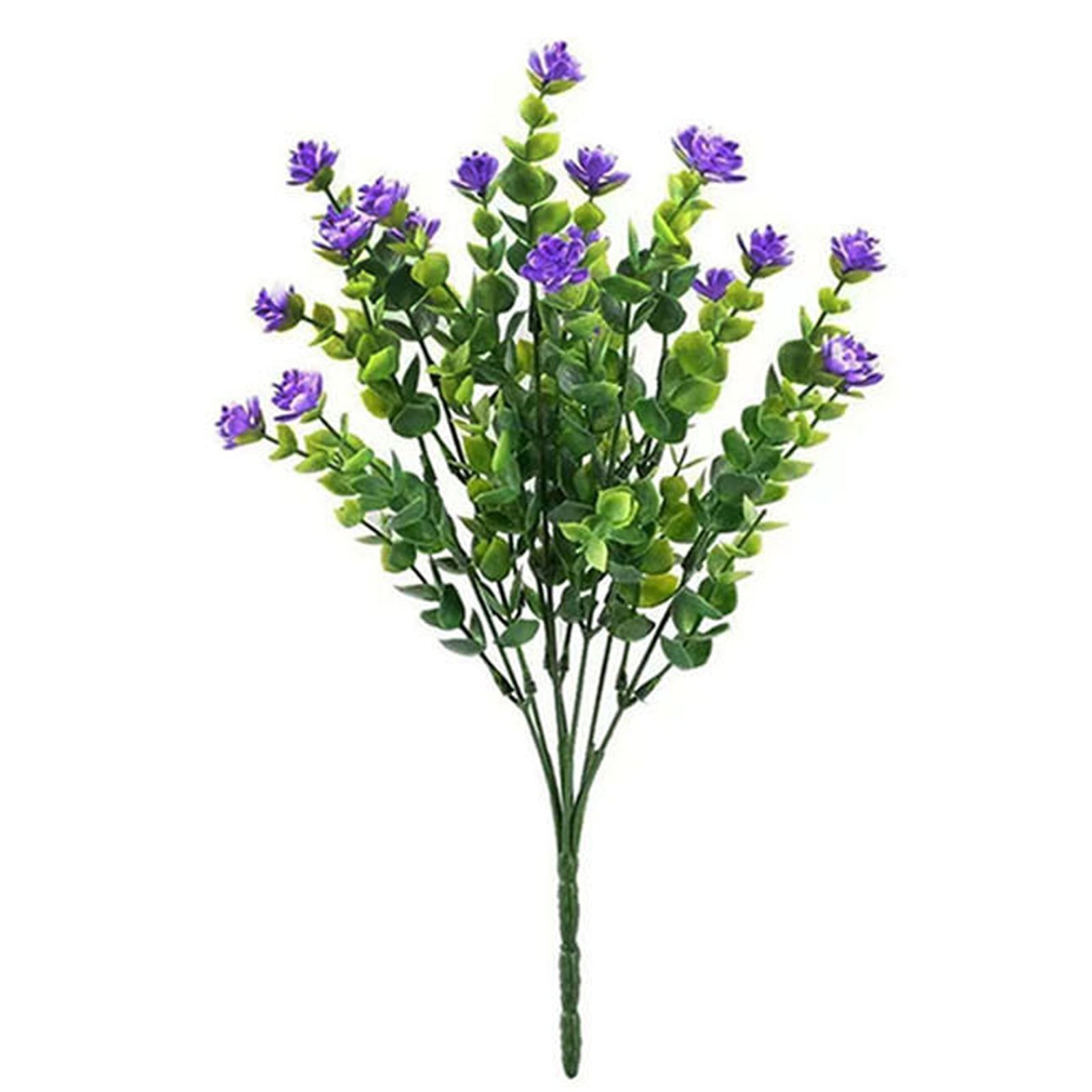 SUKIY Artificial Flowers Uv Resistant Plastic Fake Plants In/Outdoor