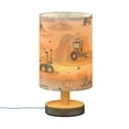 thumbnail image 2 of Cartoon Truck and Crane Bedside Table Lamp LED Warm Lights with USB Charging Port Retro Cylinder Desk Lamps, 2 of 7