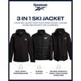 thumbnail image 2 of Chaqueta de invierno Reebok, sistema 3 en 1, impermeable, softshell para niños, 2 of 7