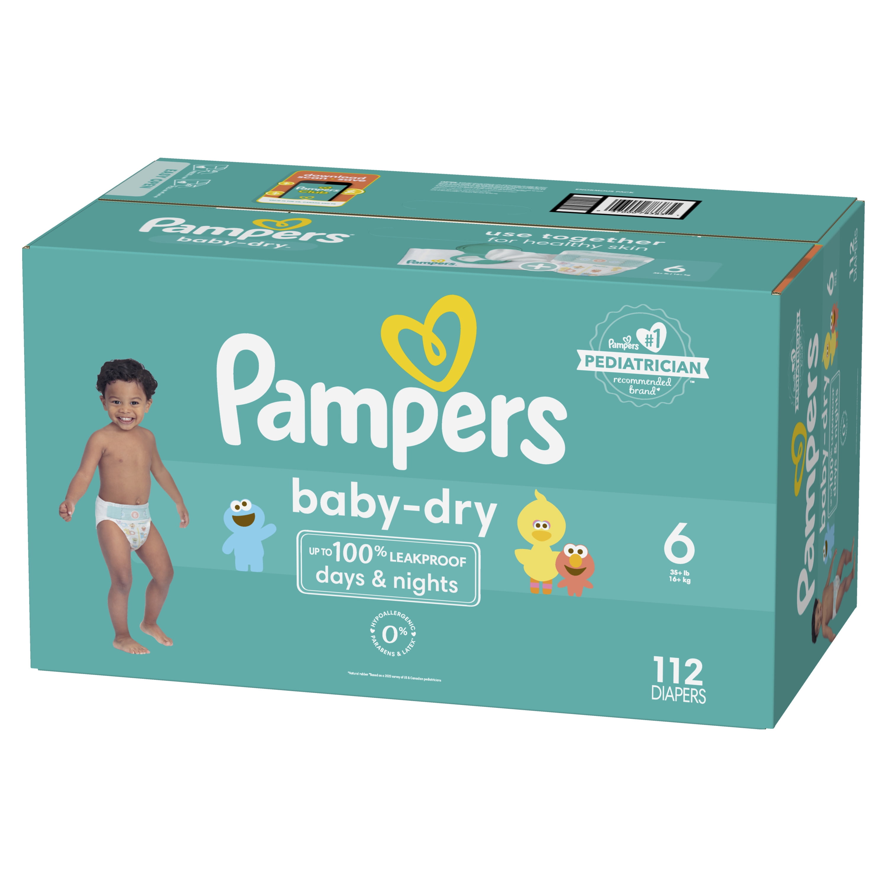 Pampers Baby Dry Diapers Size 6 112 Count Select for More Options