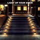 thumbnail image 5 of 4-20PCS Warm White LED Solar Step Lights Outdoor Garden Path Stair Lights Waterproof Balcony Patio Fence Lighting Decoration, 5 of 7