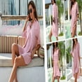 thumbnail image 4 of CHOK Paréos d'Été pour Maillots de Bain en Chiffon pour Femmes, Robe Chemise à Pompons Ample, 4 of 6