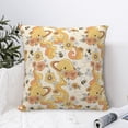 thumbnail image 4 of Wukai Groovy Floral Premium Polyester Fleece Pillow Covers with Hidden Zipper Closure,Luxuriously Soft and Durable-20"x20", 4 of 7