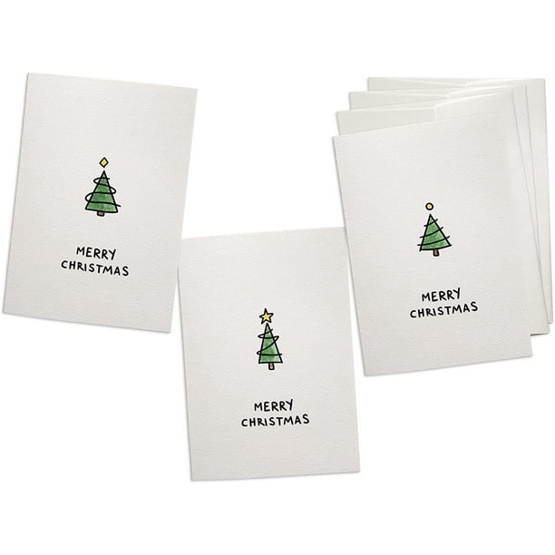 Christmas Tree Christmas Cards 24 Cute Minimalist Christmas