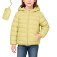 thumbnail image 2 of MKOSPLRT Girls Winter Coats Packable Lightweight Hooded Puffer Jackets Solid Full Zip Quilted Coats Outwear with Pocket 2-14Y, 2 of 9