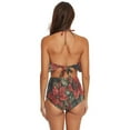 thumbnail image 4 of Ckdifva Adorned Poinsettia Holly Leaves Womens High Waisted Bikini Set Two Piece Swimsuit Bathing Suits, 4 of 5