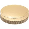 thumbnail image 1 of Tabla para tartas Juvale Gold festoneada de 10 pulgadas, redonda (paquete de 12), 1 of 6