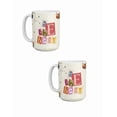thumbnail image 1 of Duo de Taza de cerámica 445 ml diseño divertido Be the best regalo original, 1 of 6