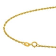 thumbnail image 3 of JewelStop 14k Solid Yellow Gold 1.25 mm Diamond-cut Rope Chain, Spring Ring - 18 Inches, 2.3gr., 3 of 5