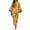 A-Gold572, variant on Women's Contrast Trim Matching Sets Square Neck Resort Vacation Suits