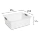thumbnail image 2 of Large Ultra Basket with Titanium Inserts, White, 6-Pack, 2 of 9
