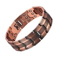 thumbnail image 2 of YYKihy Men's Copper Bracelet 3X Strength 99.99% Pure Copper Bracelets With Magnets Adjustable Length With Sizing Tool, 2 of 9