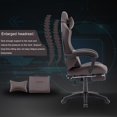 thumbnail image 6 of OHAHO Gaming Chair Computer Chair with Footrest and Lumbar Support, Height Adjustable Game Chair with 360° Swivel Seat and Headrest and for Office or Gaming (Brown), 6 of 7