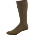thumbnail image 2 of Sierra Socks Men’s Crew Cushioned Sole Smooth Toe - 3 Pairs, Brown, Size 10-13, 2 of 6