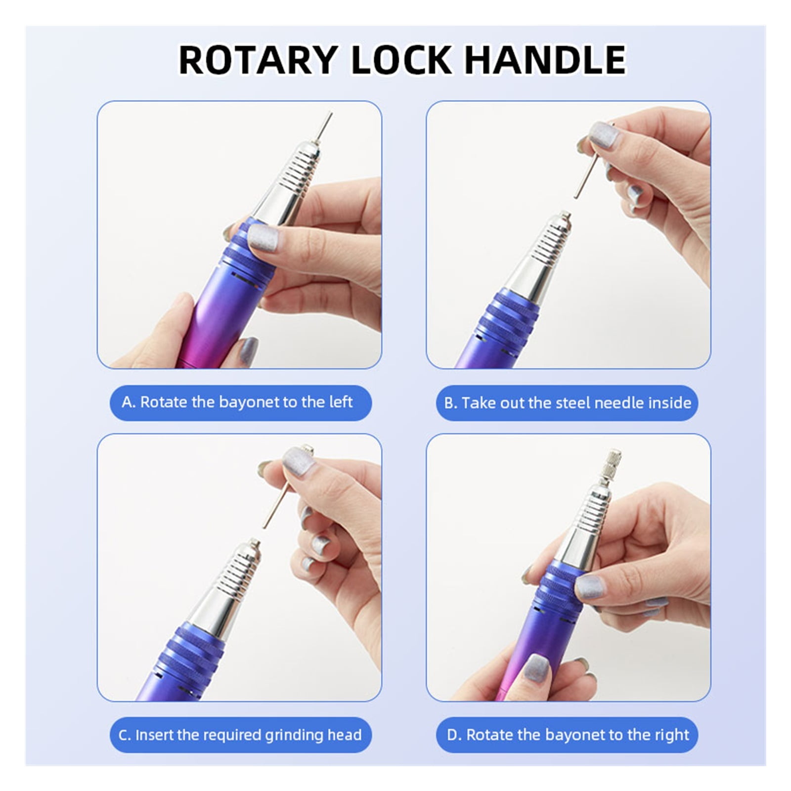 35000RPM Electric Nail Drill Manicure Machine For Polisher Pedicure Professional Nail Lathe Drilling Machine With Tool Kit ,Low Noise