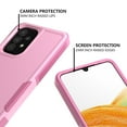 thumbnail image 4 of Xhy Samsung Galaxy A33 5G Case Military Grade Full Body Double Layer Protection Shock and Drop Resistant TPU Durable Detachable for Galaxy A33 5G Phone - Pink, 4 of 9