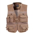 thumbnail image 5 of Chaleco multibolsillo de verano para hombre, camiseta sin mangas holgada sin mangas de malla fina, chalecos de escalada para pesca y fotografía al aire libre de talla grande para hombre, 5 of 5