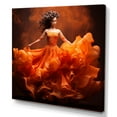 thumbnail image 2 of Designart "Flamenco Dance Amidst Flames I" Dance Wall Art Living Room, 2 of 7