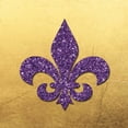 thumbnail image 2 of Brown,Victoria 20x20 Gold Ornate Wood Framed with Double Matting Museum Art Print Titled - Fleur De Lis, 2 of 4