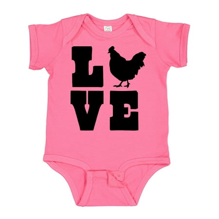 

Inktastic Love Chickens Gift Baby Boy or Baby Girl Bodysuit