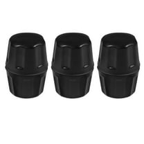 Phenofice Trailer Hub Cover Black 6Pcs 2.2x1.6x1.4In