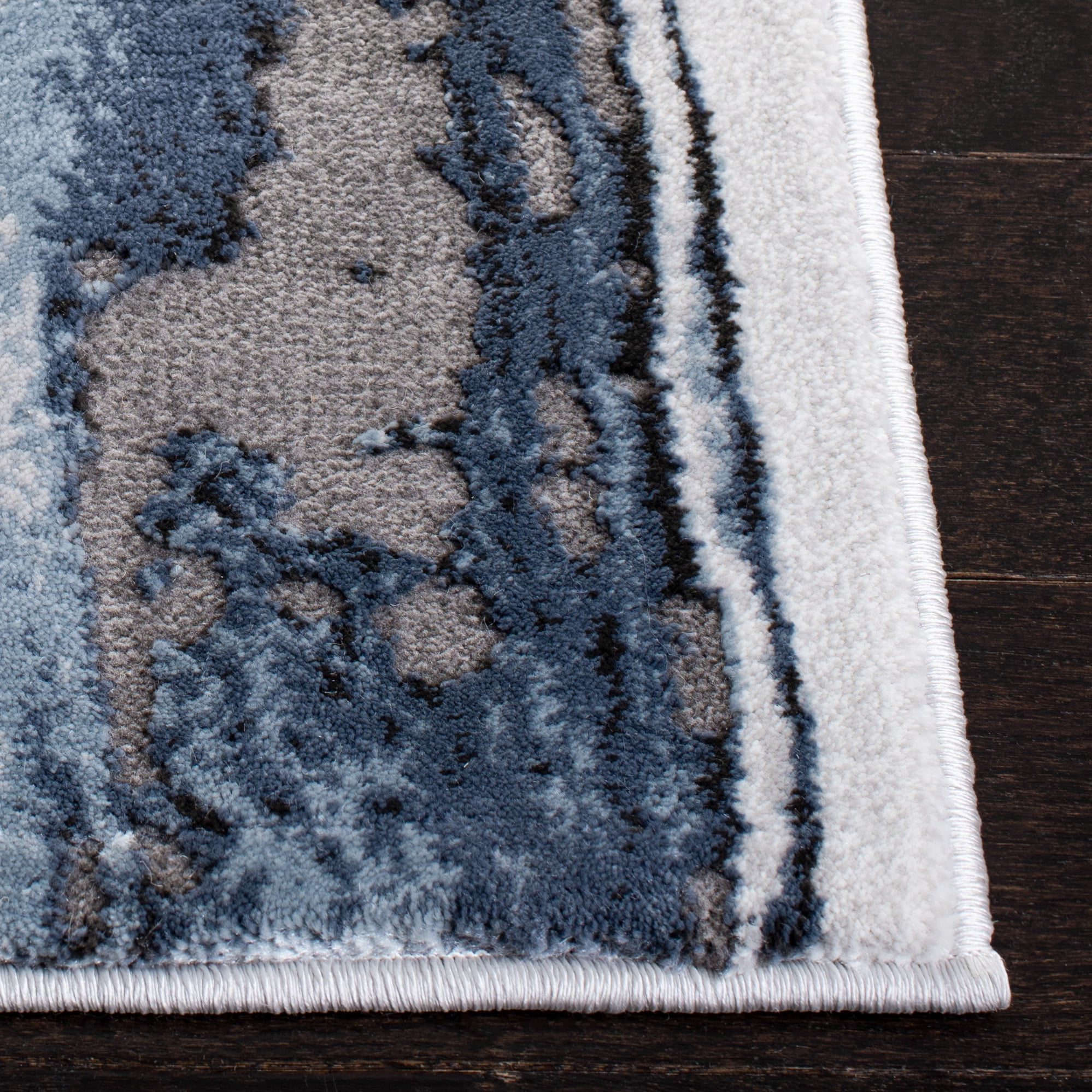 SAFAVIEH Craft Angjelko Abstract Area Rug, Blue/Grey, 10'6" x 14'