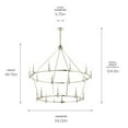 thumbnail image 5 of Kichler Lighting - Carrick - 18 Light Chandelier-49.75 Inches Tall and 54.25, 5 of 6