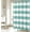 Aqua and White, variant on Nautical Stripe Design Fabric Shower Curtain Curtains - Navy and White 72" x 72" Waterproof Polyester Fabric with Hooks