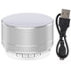 thumbnail image 1 of Altavoz Bluetooth Inalámbrico Estéreo Entrada AUX Llamada Manos Libres Tarjeta TF Pequeña Caja de Sonido de Sonido HD, Plateado Scienceny  EL2054-03B, 1 of 2