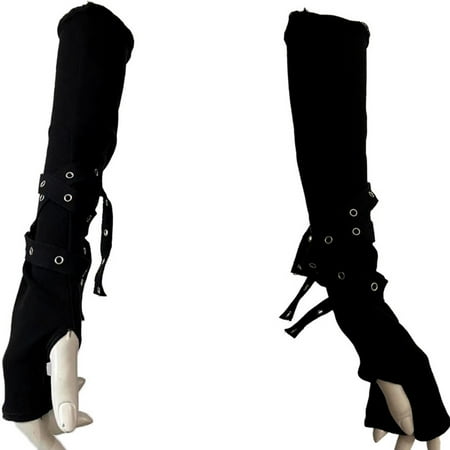 

CHAOMA for Sun for Protection Gloves Unisex Arm Sleeves Punk Gothic Gloves Carnival Cos