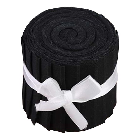 Necvior Sewing Cotton Fabric Square Black Cake Roll Cloth Strips for Baking Crafts