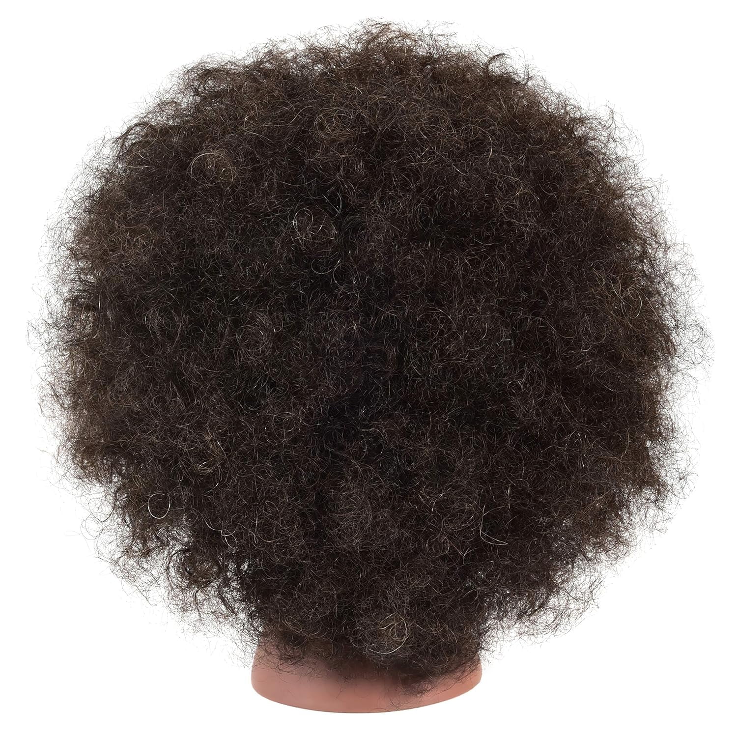 RYHAIR Kinky Curly 100% Human Hair Mannequin Head for Practice Braiding Styling Updos Cosmetology Barber Training with Stand