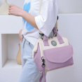 thumbnail image 3 of Moclever Baby Nappy Diaper Bag with Insulated Pockets Adjustable Shoulder Strap Diaper Handbag 5 Ways to Wear for Mom, Purple, 3 of 14