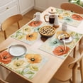 thumbnail image 5 of Red Yellow Placemats Set of 8, Blue Poppies Leaf Vintage Watercolor Floral Plant Non-Slip Place Mats Washable Table Mats for Kitchen Dining Table Decorations Indoor/Outdoor, 5 of 9