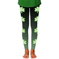 thumbnail image 4 of Tiijoy Little Girls St. Patrick's Day Leggings Kids Stretch Athletic Tights, Sizes 1-12, 4 of 4