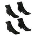 thumbnail image 3 of JWQFBC 2 Pairs Women Figure Boot High Heel Shoes Plastic 1/12 Scale Doll Room Black, 3 of 9