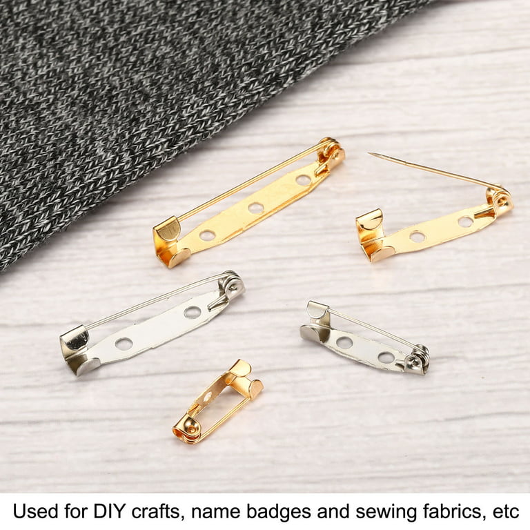Large Craft Safety Pins Gold/Rose Gold Plated Safety Pin Brooch