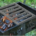 thumbnail image 5 of OUNONA Heavy Duty Cast Iron Fireplace Grill Grate Rectangle Black Cooking Rack, 5 of 5
