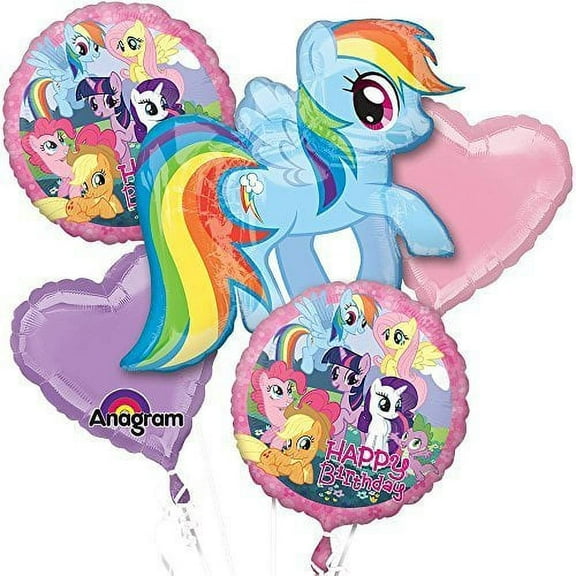 My Little Pony Balloon Bouquet (5 Pack) - Party Supplies by Anagram