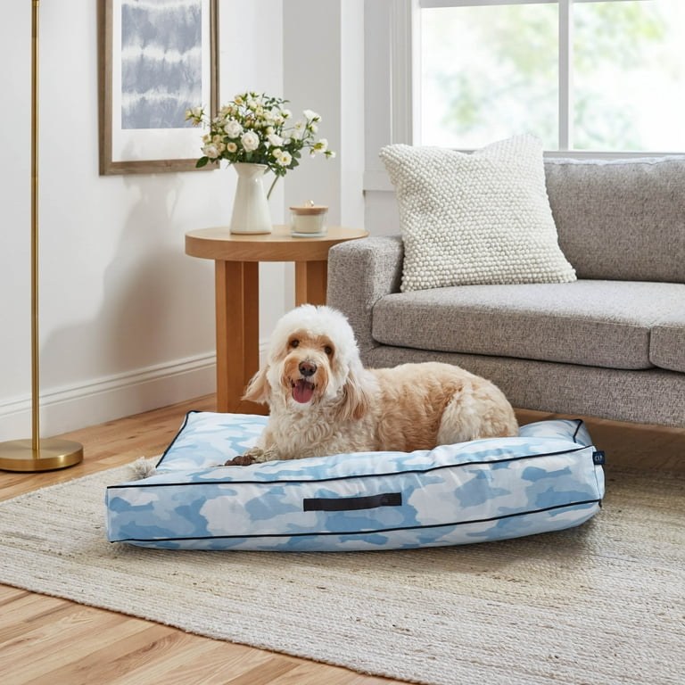 Gap Camo Flat Pet Bed Recycled Polyester with Zipper Closure Cover Medium 42 x30